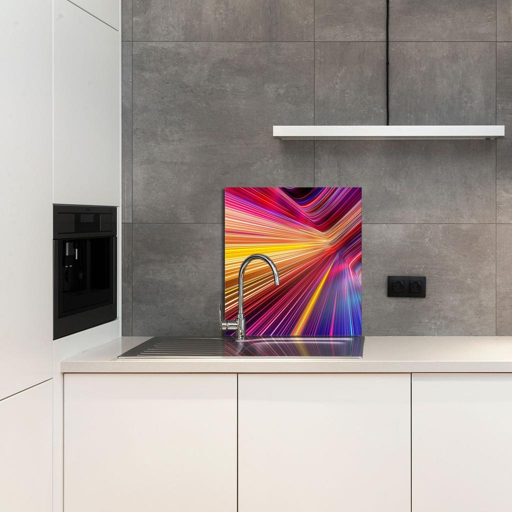 PANEL SZKLANY DO KUCHNI 60x65 Kolorowa