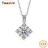 Tancision S925 стерлингового серебра Муассанит Роскошное индивидуальное ожерелье с подвеской женское классическое ожерелье прилив вечерние подарок