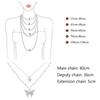 Exquisite Small Pendant Necklace Double Layer Clavicle Chain Shiny Butterfly Necklace  Ladies Gift
