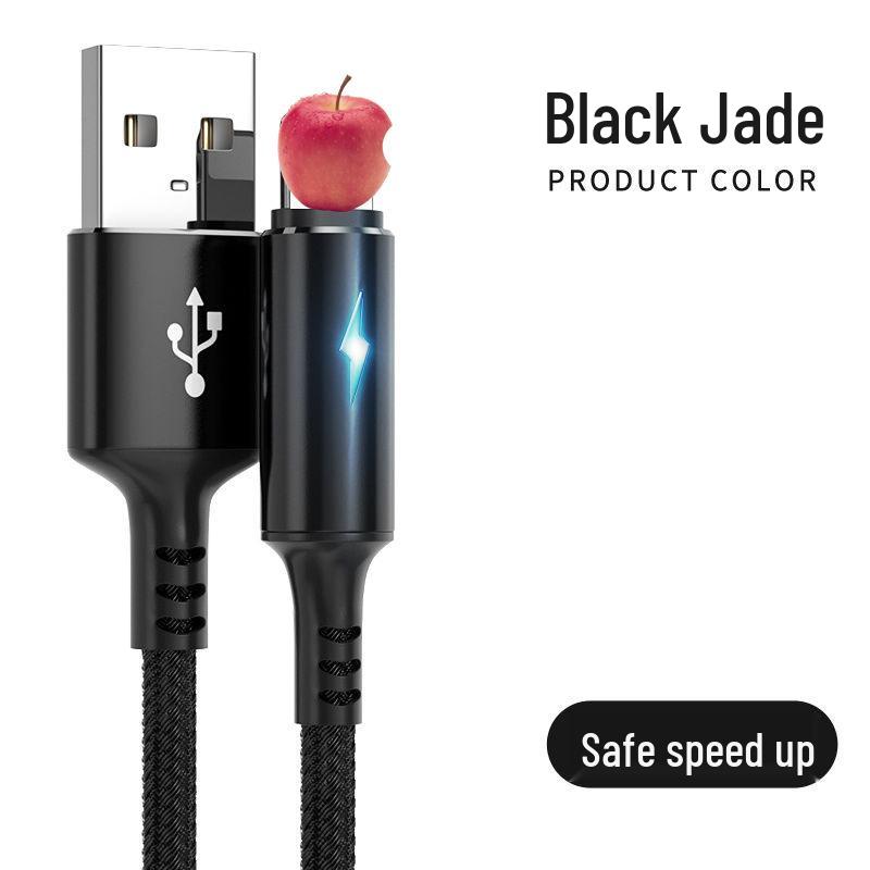 Светящийся кабель USB-C Lightning для быстрой зарядки 5А для устройств Apple и Android