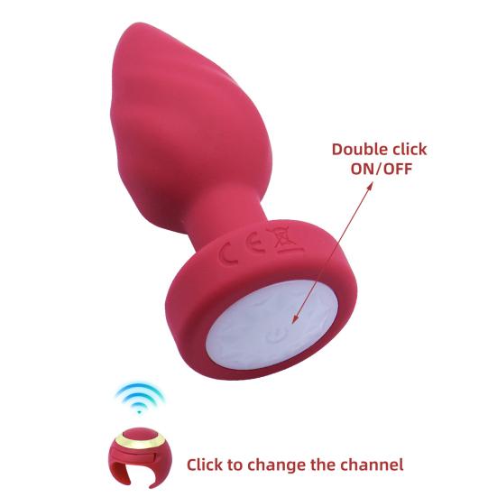 Glow-in-the-Dark Anal Vibrator with 10 Vibration Modes Night-Light Anal Masturbator Massager Adult Novelty Sex Toy