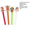 4Pcs Christmas Gel Ink Pens Cartoon Snowman Deer Design Smooth Writing Comfortable Grip Kids Pens Christmas Party Favors