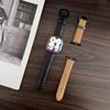 Crazy Horse Texture Round Buckle Leather Watch Band For Apple Watch Series 10 Ultra 9 8 7 SE 6 5 4 3 2 1 46mm 49mm 45mm 44mm 42mm