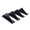 4Pcs/set Modified Shark Fin Lip Diffuser Carbon Fiber Pattern Rear Spoiler Durable Lip Spoiler  Car