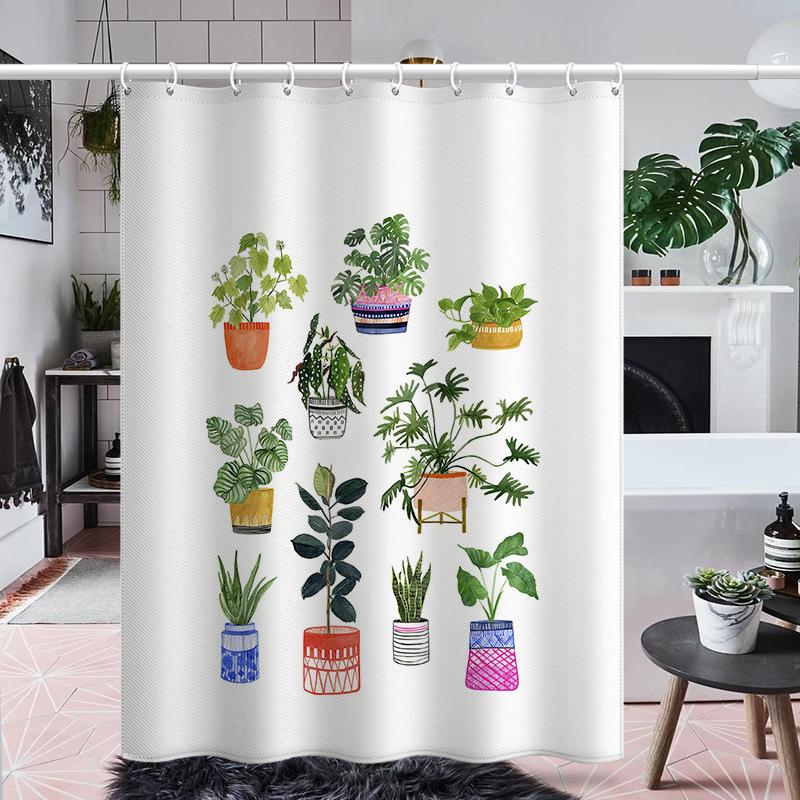 Утолщенная водонепроницаемая занавеска для ванной комнаты, устойчивая к плесени, занавеска для душа, занавеска для душевой перегородки, занавеска для душа, занавеска для ванной комнаты, бесплатная перфорация