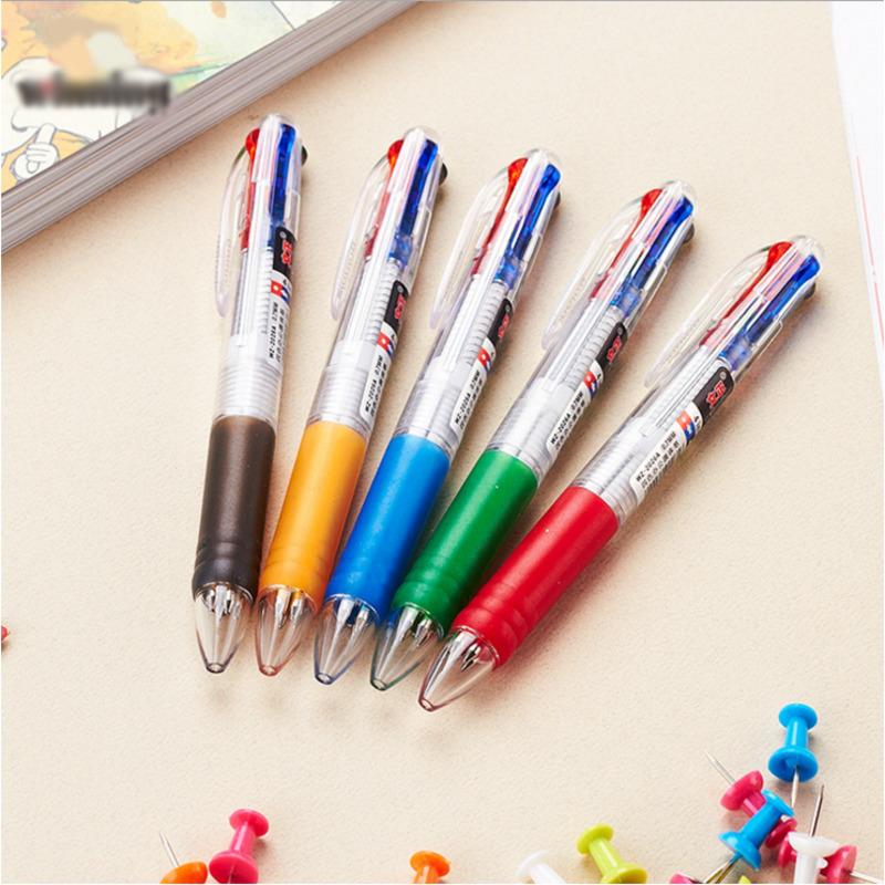 Cute Kawaii Ballpoint Pen For School Office Supplies Creative Stationery Lytwtw's High Quality Novelty Colorful 4 Colors Pretty