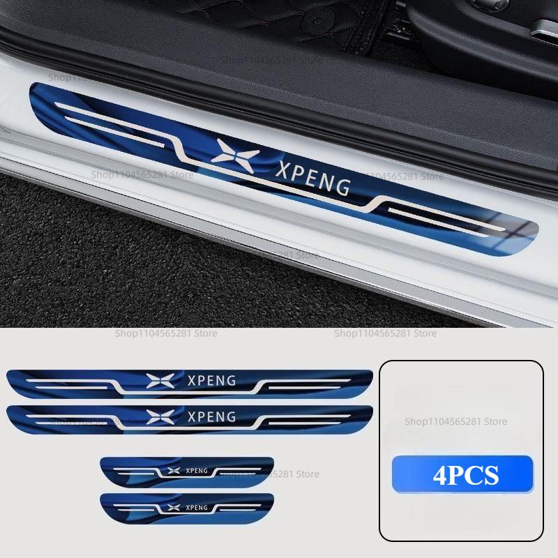 For Xpeng G9 G6 Car Door Sill Protector Scuff Plate Accessories Pedal Styling Stickers Auto Threshold Cover Parts
