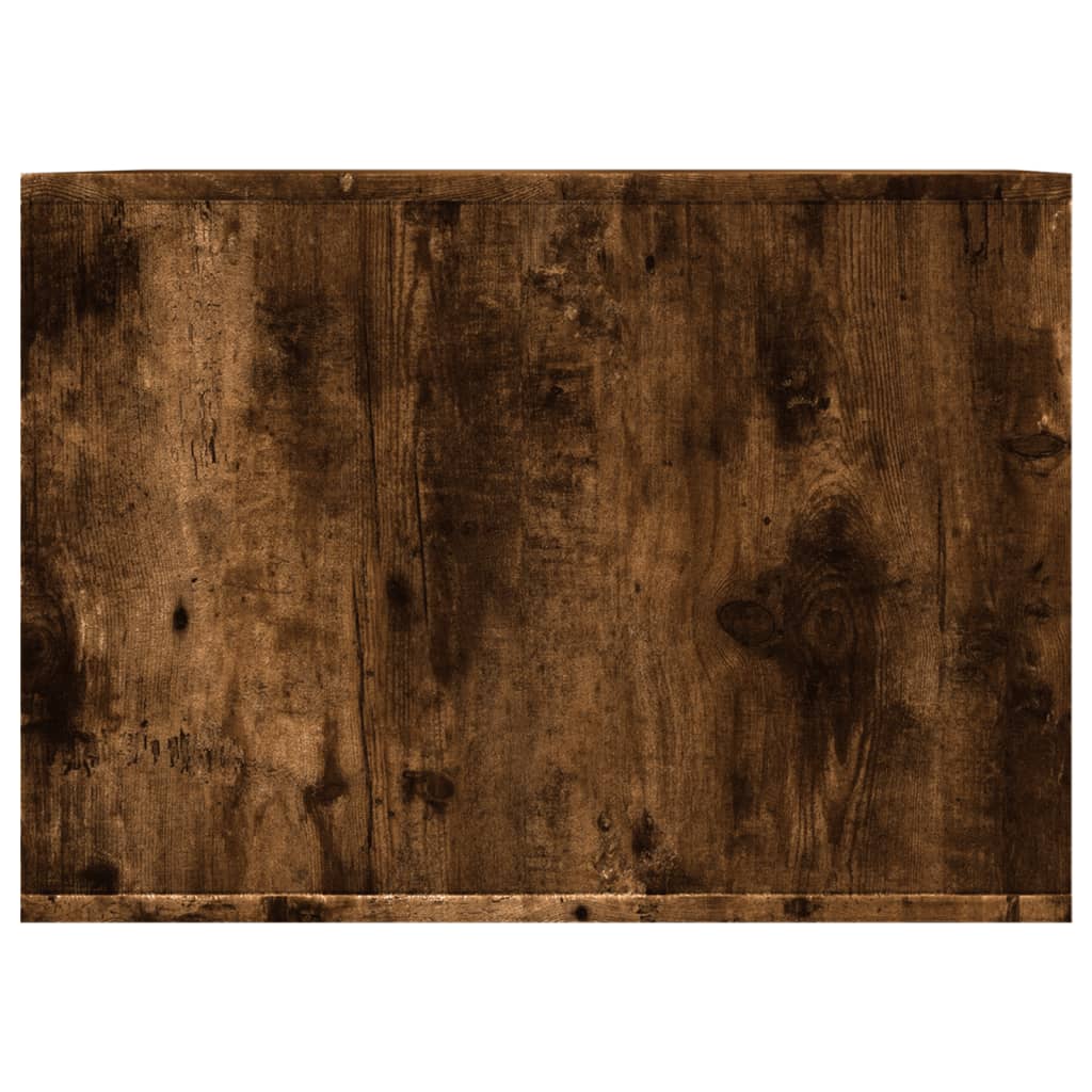 Cat Litter Box Smoked Oak 47x59x42 cm Wood Based Panel