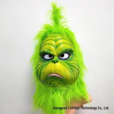 Зеленые мохнатые перчатки Гринча и набор рождественской маски для ролевой игры в глупого Санту