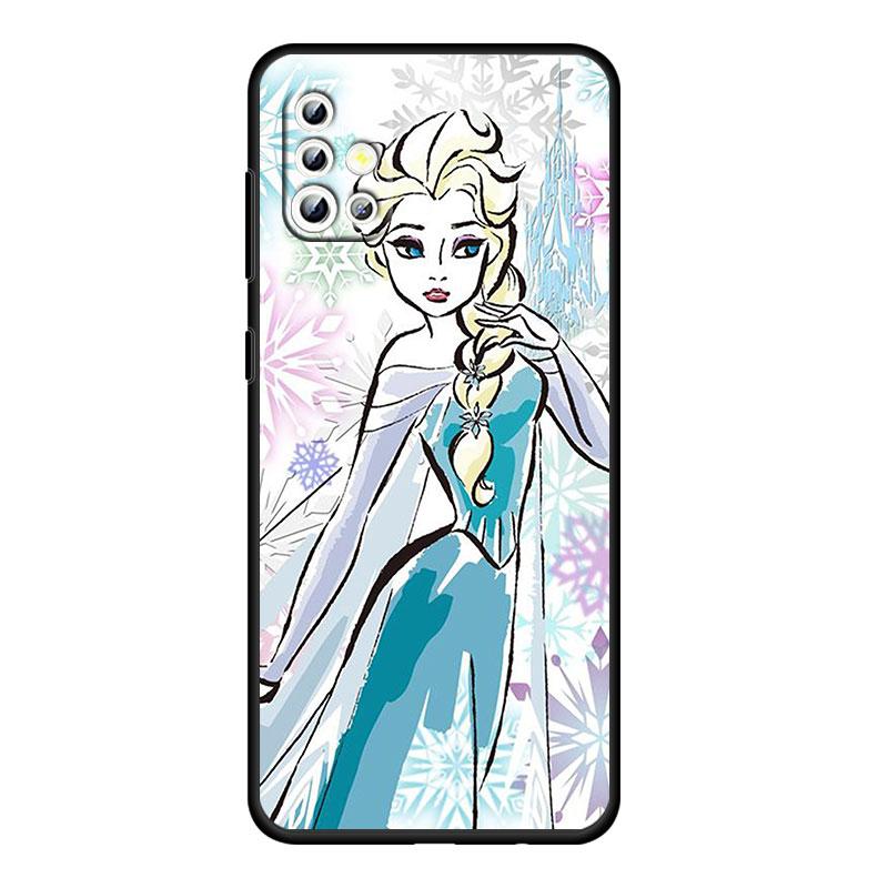 Мультфильм принцесса для Samsung Galaxy A73 A54 A52S A72 A71 A52 A51 A22 A32 A21S 4G 5G силиконовый мягкий черный чехол для телефона