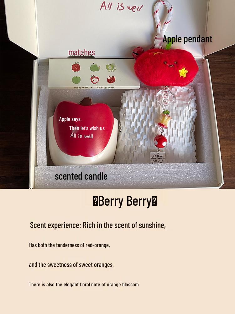 Apple Story Niche Bedroom Candles – Ideal Birthday Gifts for Men, Women, and Best Friends