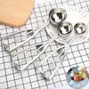 1PC Stainless Steel Ice Cream Scoop Cookie Dough Spoon Fruit Potato Digging Ball Spring Handle Ice Tray Mold Kitchen Accessories