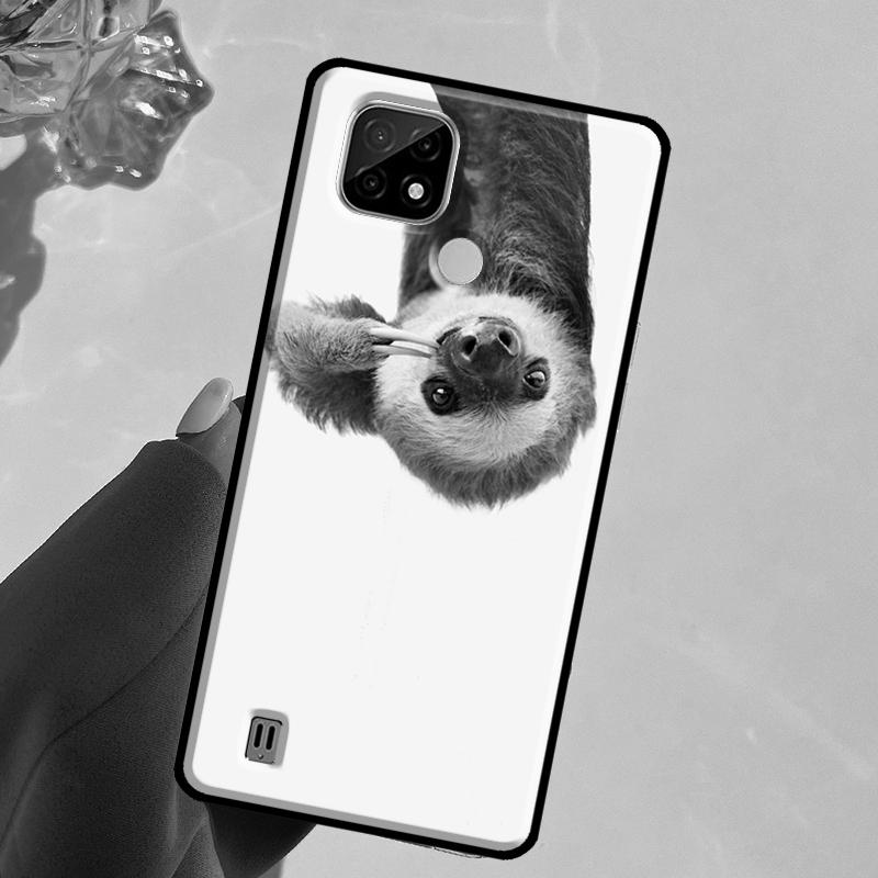 Ленивец Для Realme 14 Pro Plus 10 11 12 13 GT 6 6T 5 GT7 Pro C61 C55 C53 C51 C21Y C25S C67 C75 Чехол