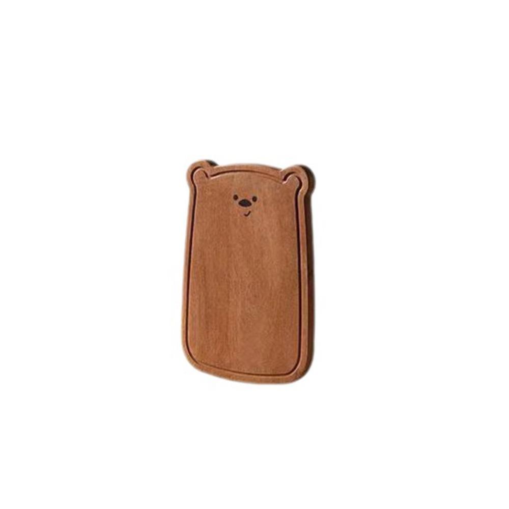 Solid Wood Bear Cutting Board Cute Design Fruit Cutting Board Home Use Bread Board  Kitchen