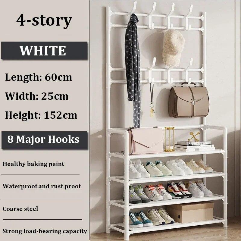 Clothes Hanger Multi-ayer Shoe Rack Doorway Hangers Shoe Shelf Coat Rack Storage Clothing Indoor Storage Furniture Hat Hangers