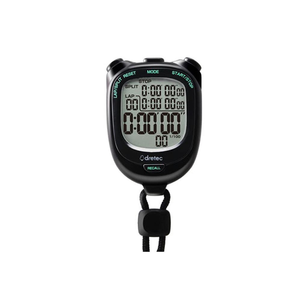 Dretec Stopwatch Large Screen Multifunction "Speel S" SW-121BK (Black)