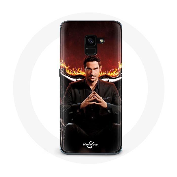 Coque pour Samsung Galaxy A8 Plus Lucifer Morningstar Série Saison 3