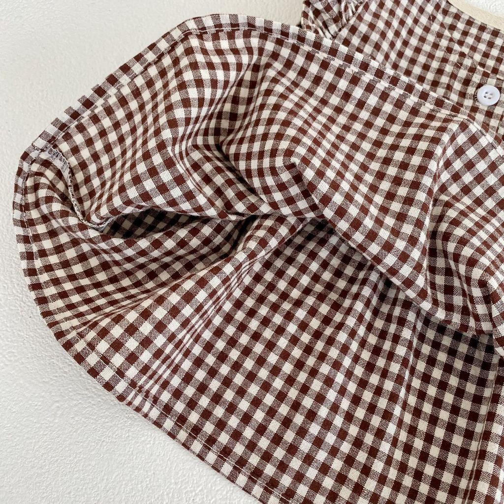 Baby Clothes Clothes Girls Clothes Summer Short Sleeve One Piece Shorts Pants Girls Casual Everyday Wear Shrine Visit Recital Birthday Gift Plaid