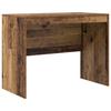 Desk with Drawers 2 pcs Reclaimed Wood Look