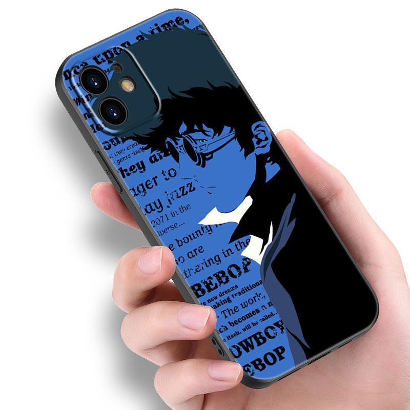 Чехол для телефона «Космический ковбой Бибоп» для Apple iPhone 14 13 12 Mini 11 Pro Max 7 8 XR X XS 7 8 Plus SE 2020 2022, черный мягкий чехол