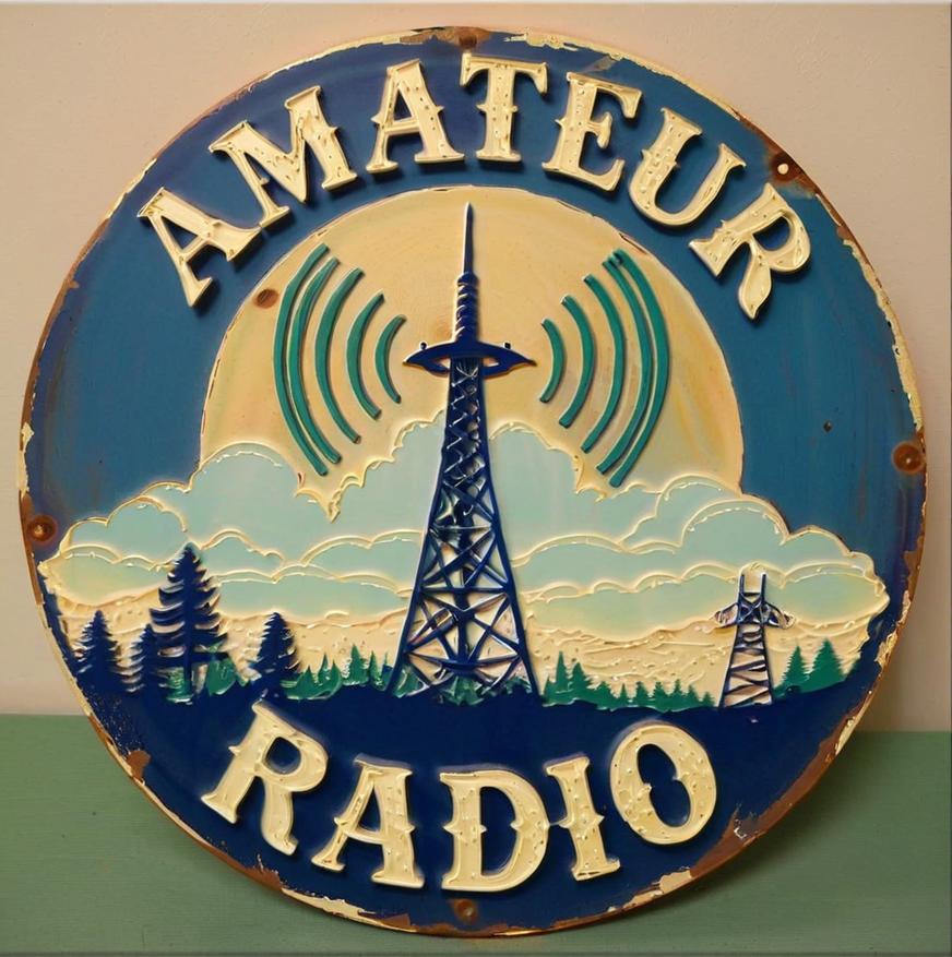 Retro Ham Radio Wall Art: Easy Installation & Weather-Resistant for Indoor/Outdoor Use