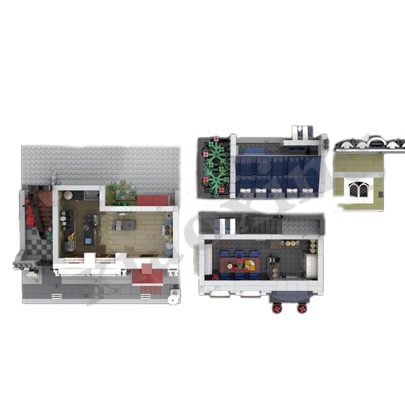 Paris Restaurant Adult Wine Tasting Building Block Series Suitable Toys for Kids Christmas Gifts