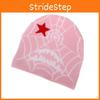 Winter Acrylic Autumn Knit Cap With Spider Web And Starpattern For Daily Casual
