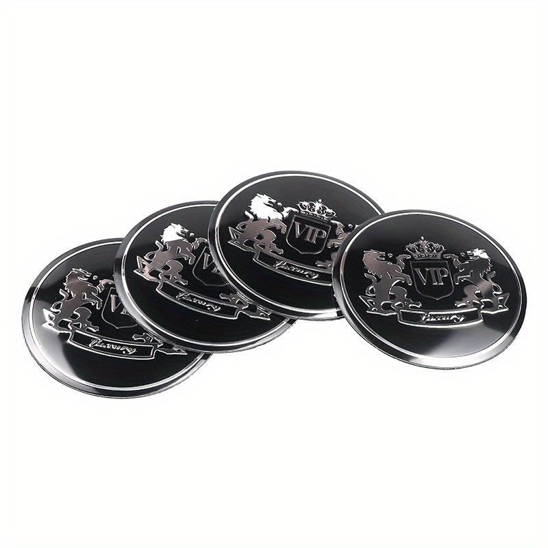 4pcs Metal Lion Emblem Wheel Caps Suitable Luxury Car Wheel Center Stickers