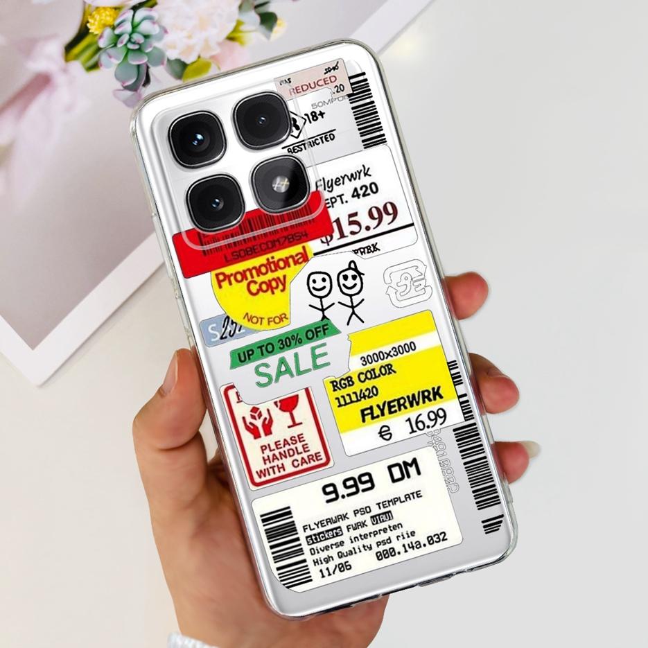Чехол для Xiaomi 14T Pro Стильный чехол с рисунком цветов 6,67'' Прозрачный силиконовый чехол для телефона Для Xiaomi Mi 14T 14TPro Mi14T Мягкий чехол