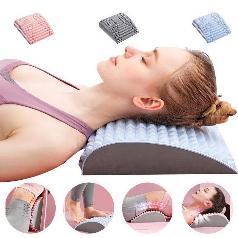 3 Colors Back Stretcher Multi Level Lumbar Back Massager for Pain Relief Spine Corrector Lumbar Support Stretcher Spinal