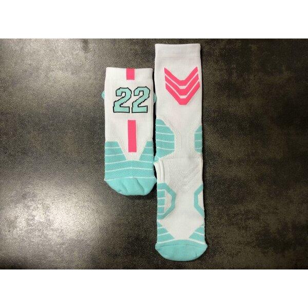 Новые стильные детские баскетбольные носки со звездами, спортивные носки для езды на велосипеде, скейтборда, бега, дышащие нескользящие средние полотенец для взрослых