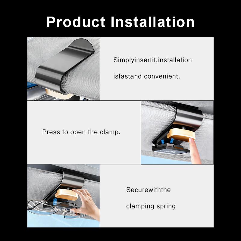 HBSW4 Car Sun Visor Sunglasses Holder Storage Glasses Card Clip For BMW 1 3 5 7 Series M F01 F20 F10 F13 E52 E53 E60 E93