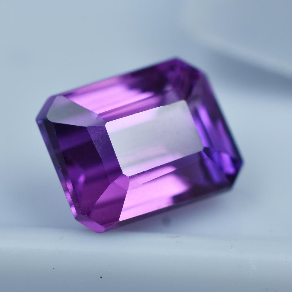 Natural Purple Tanzanite Loose Gemstone 4.75 ct Emerald Cut for Jewelry Making and Gem Collections