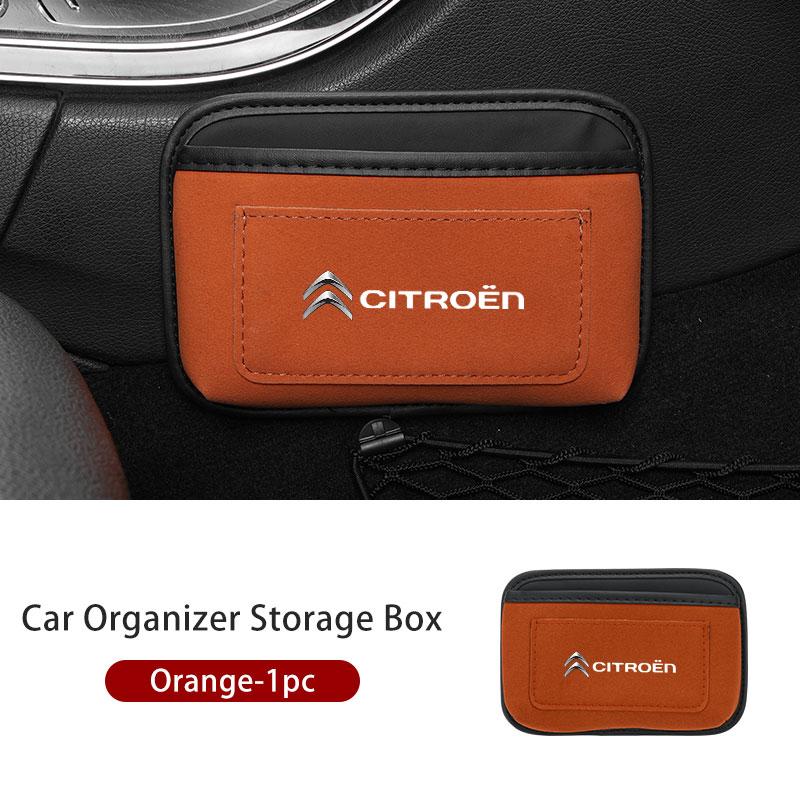 Paste Car Cards Phone Key Paste Box Self Adhesive Storage Pocket For Citroen C4 C3 C5 C1 C2 C6 VTS C4L DS3 DS4 DS5 Grand