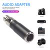 Mini XLR 3 4 Pin Female Mini Connector Audio Adapter Audio Connector Adapter Gold-plated Microphone Audio Equipment
