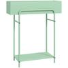 2 Tier Plant Stand, Metal Plant Rack Shelf with Drain Holes, Floor-standing Flower Pot Stand for Indoor Outdoor Garden Patio Balcony Living Room