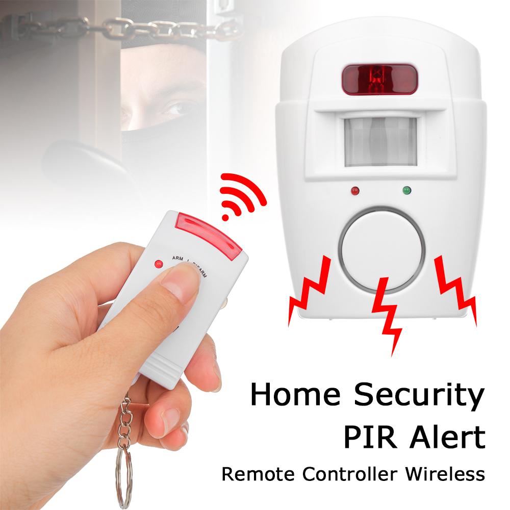 Wireless Infrared Sensor 105DB Siren Alarm System Motion Detector Burglar Warning Anti-theft Alarm