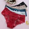 Sexy Underwear Women Lace Edge Plus Size Panties Narrow Crotch Low Waist Briefs
