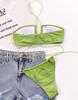 Women's Bikini Solid Color Sexy Women's Split Swimsuit Triangle Swimsuit