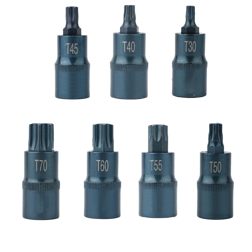 Насадка-бита Torx Инструмент Адаптер для насадок 1/2 дюйма T30 T40 T45 T50 T55 T60 T70 Ручной инструмент Приводные головки Насадка Torx