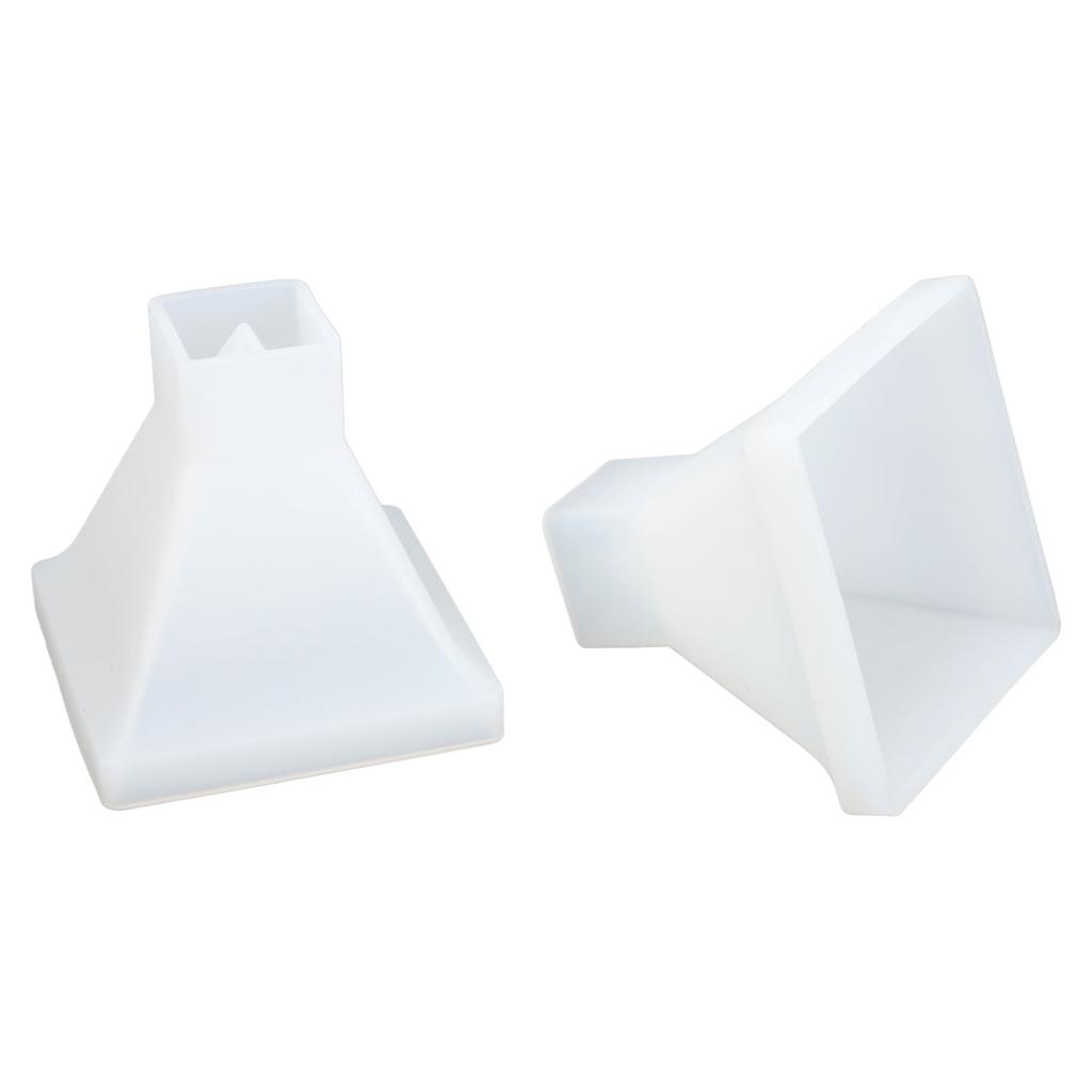 2 шт. Формы-пирамиды DIY Кристальная эпоксидная форма Большая пирамида Силиконовая ручная работа Эпоксидная смола Форма Домашнее украшение