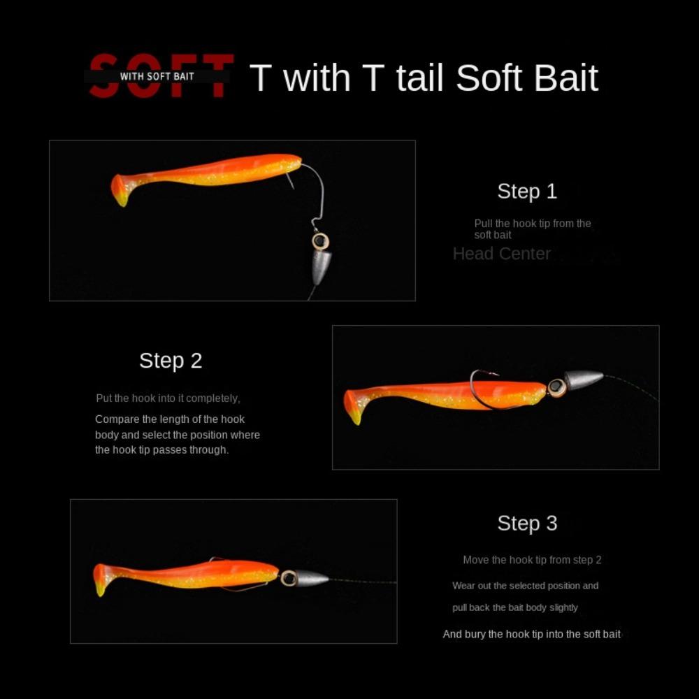 5 шт./лот Pesca Texas Rig Set с грузилами, крючками Carolina Rig Kit Fishing Sabiki Rigs Perch