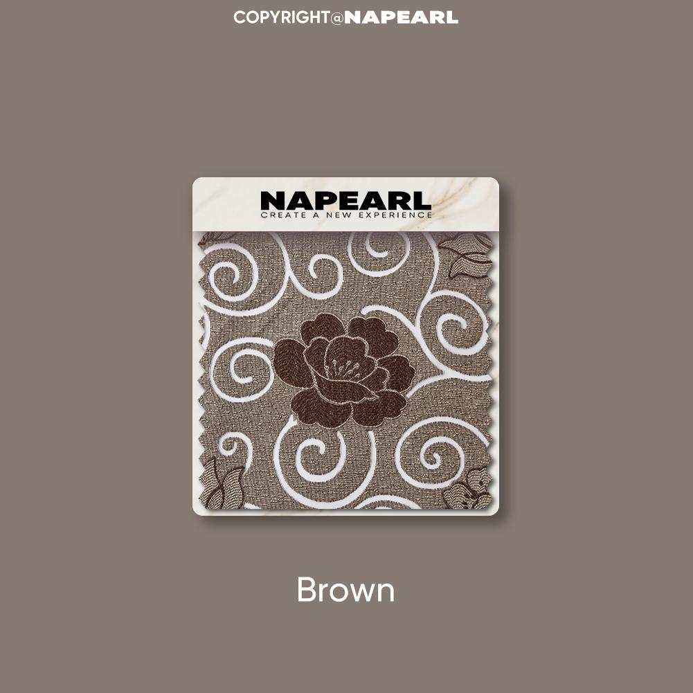 1 шт. NAPEARL Европейский стиль, легкая роскошная ретро жаккардовая штора с бусинами для украшения окна спальни, гостиной, домашнего декора