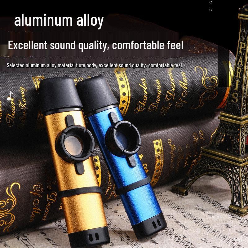 Professional Metal Kazoo Flute for Beginners - Easy Guitar Accompaniment & Unique Niche Instrument