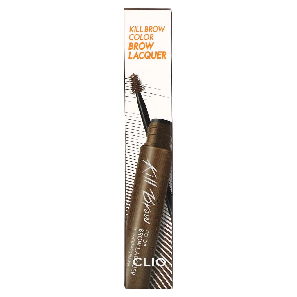 Kill Brow, Color Brow Lacquer, 01 Natural Brown, 6G(0.21Oz)