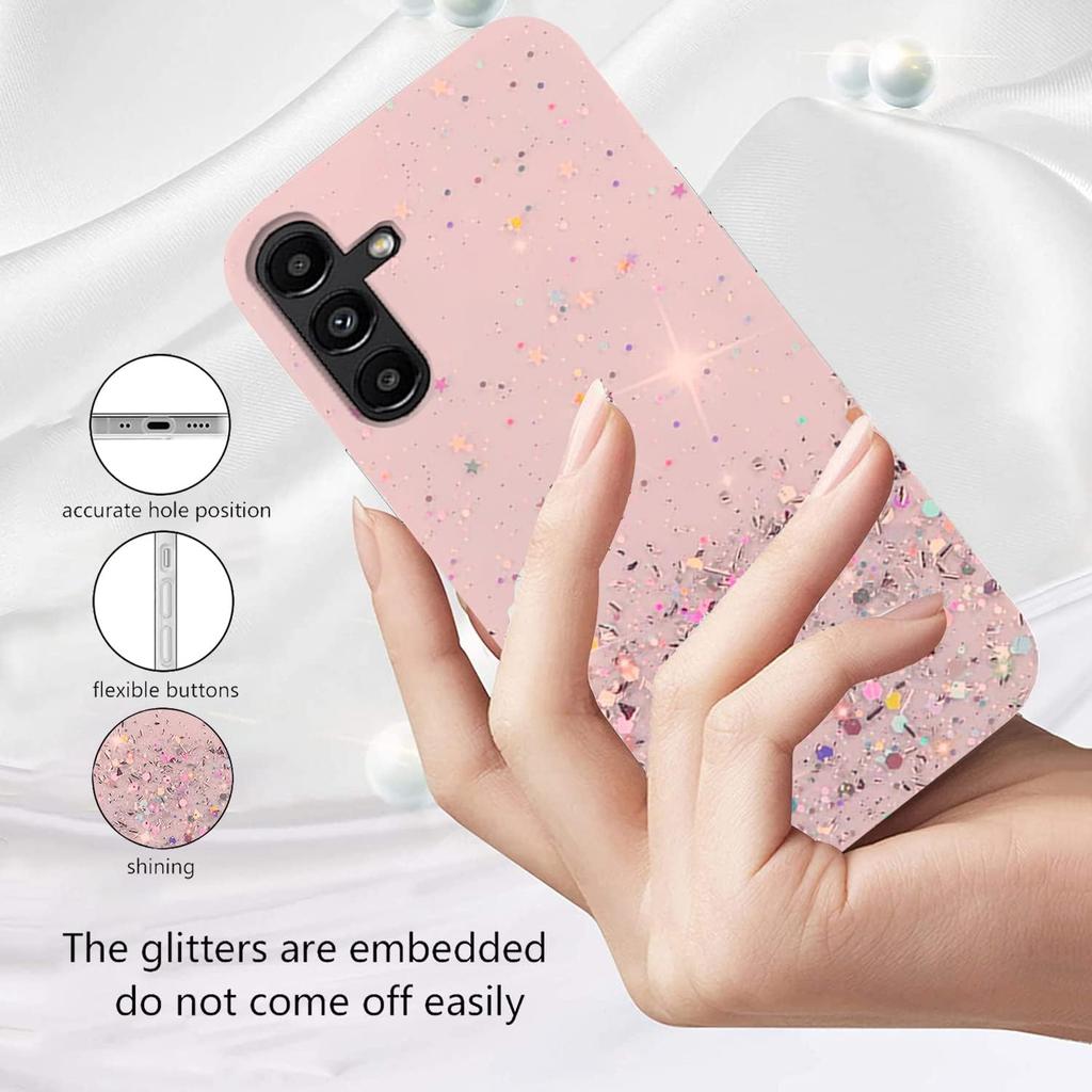 Чехол для Samsung Galaxy A15 A14 A54 A25 A35 A55 A24 A34 A05 A04 A13 A23 A33 A53 A52 iPhone 14 15 12 13 Pro Max блестящий блестящий силиконовый мягкий тонкий чехол