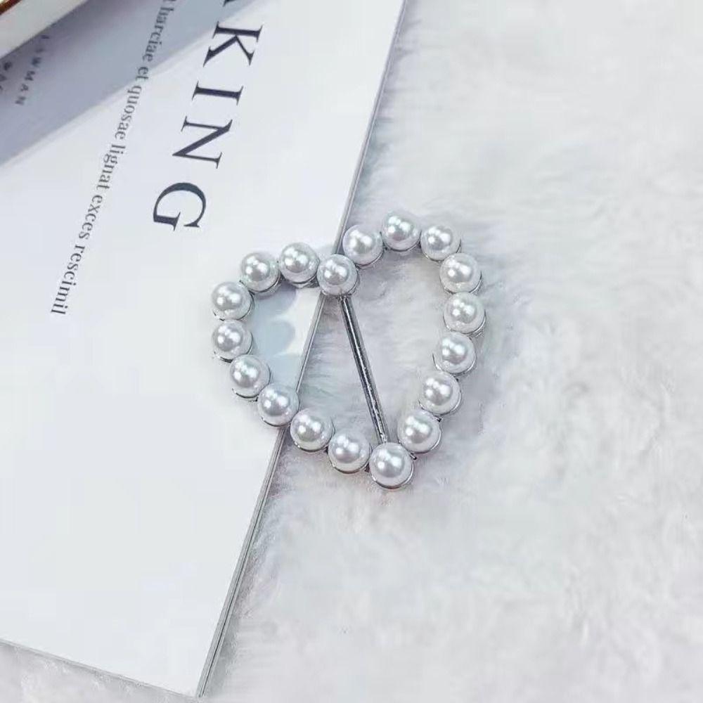 Clothes Hem Clothes Corner Buckle Pearl Shirt Corner Buttons Creative Silk Scarf Buckle