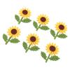 18Pcs Sunflower Felt Patch 3D Handmade Vibrant Colors Exquisite Flower Patches for Clothing Bags Hair Clips Brooches