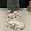 Fashion 2024 New Spring and Autumned Thick-soled Lightweight Sneakers for Women All-match  Popular Retro Sport Leisure Shoes Hot Sale