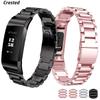 Stainless Steel Strap for Fitbit Charge 3 Band Replacement Wristband Charge3/Charge4 Smart Watch Bracelet Fitbit Charge 4 Band